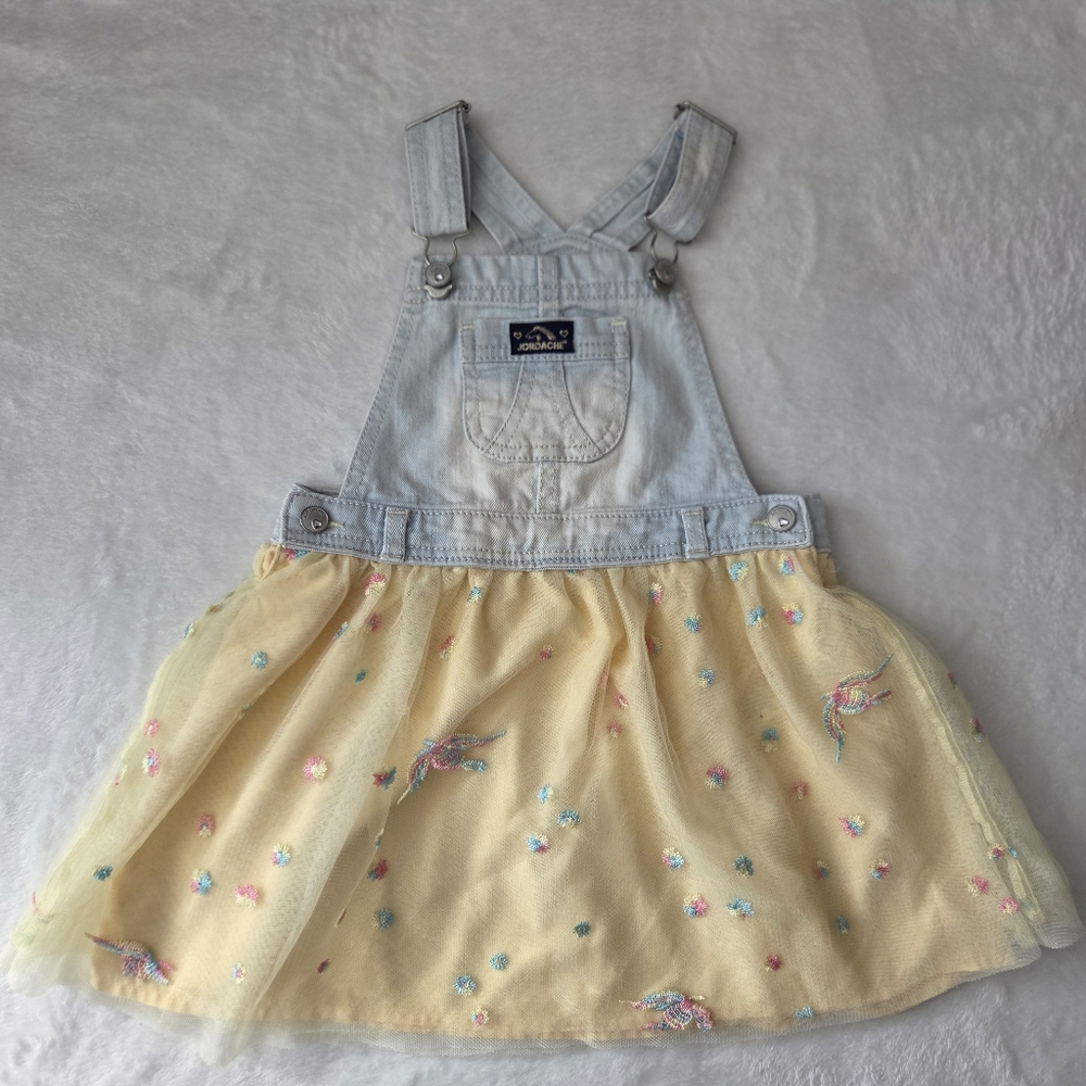 Jordache Denim Tulle Overall Jumper Girls 4t‎